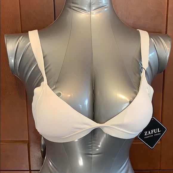 SALE!! Ribbed triangle bikini top NWT - Picture 2 of 10